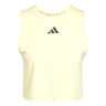 Boxy 3Stripes Tanktop Dames-Geel
