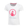 Create Baseline Logo T-shirt Meisjes-Wit,Pink