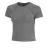 Motion Mesh T-shirt Dames-groen, grijs