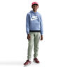 Club Fleece Sweater met capuchon Kinderen-blaugrau,wit