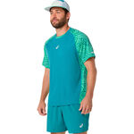 ASICS Kleding ASICS  Court T-shirt Heren - donkergroen, lichtgroen