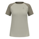 Odlo Kleding Odlo X-Alp Trail Hardloopshirt Dames-grijs, olijf