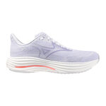 Mizuno Hardloopschoenen Mizuno Wave Rider 29 Neutrale Schoen Dames-Mauve,Wit