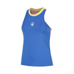 Quiet Please Tenniskleding Quiet Please Racerback 2.0 Tanktop Meisjes - blauw, wit