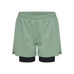 Newline Hardloopshorts Newline Dallas Shorts 2in1 Shorts Dames-Groen