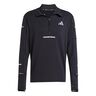 adi365 Warm Half-Zip Hardloopshirt Heren - zwart, 