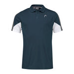 HEAD Kleding HEAD Club Tech 22 Polo Heren - petrolblauw, wit