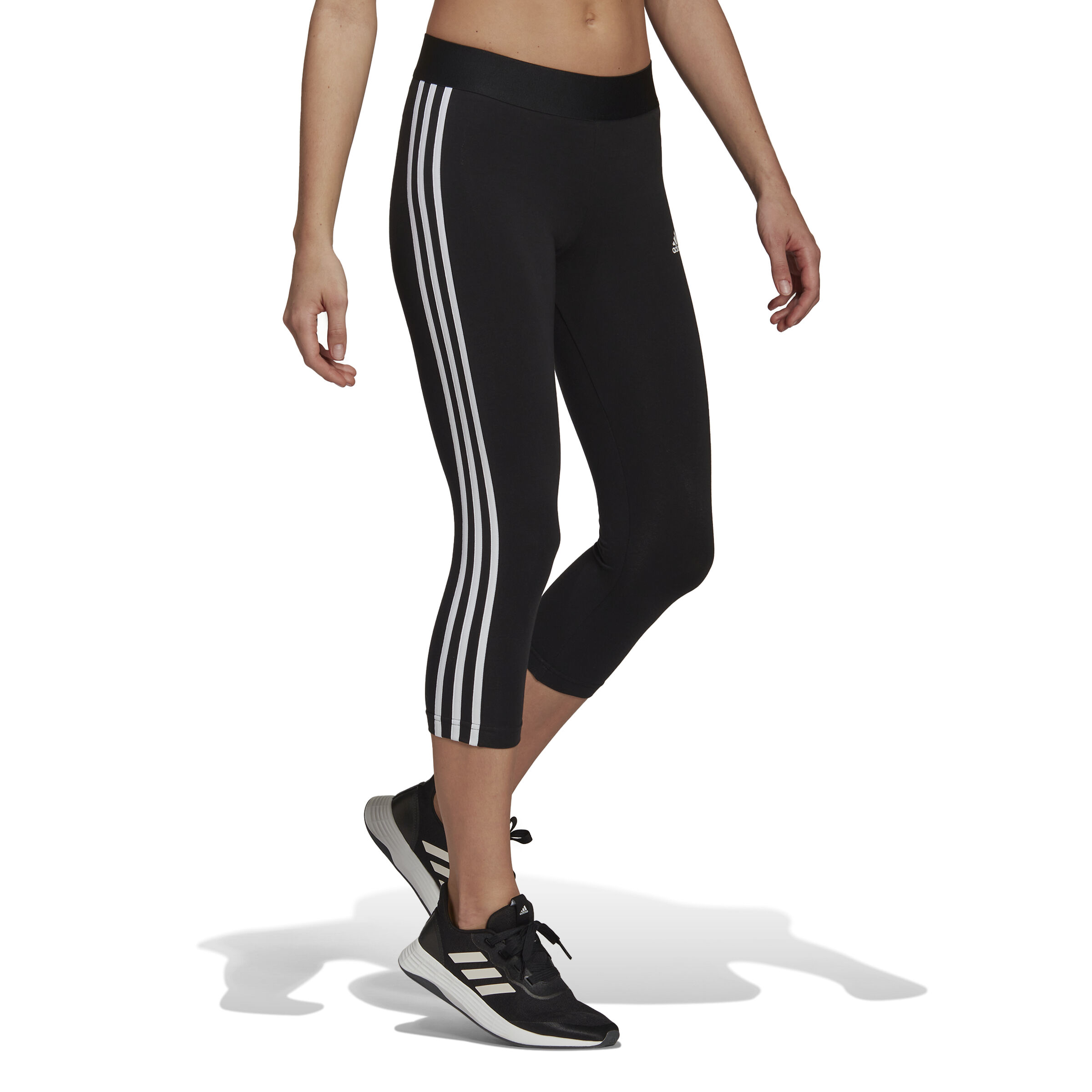 3 Stripes 34 Tight Dames Zwart Wit