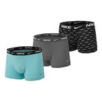 Nike Kleding Nike Everyday Stretch Boxershort Verpakking 3 Stuks Heren-Turkoois,Lichtgrijs