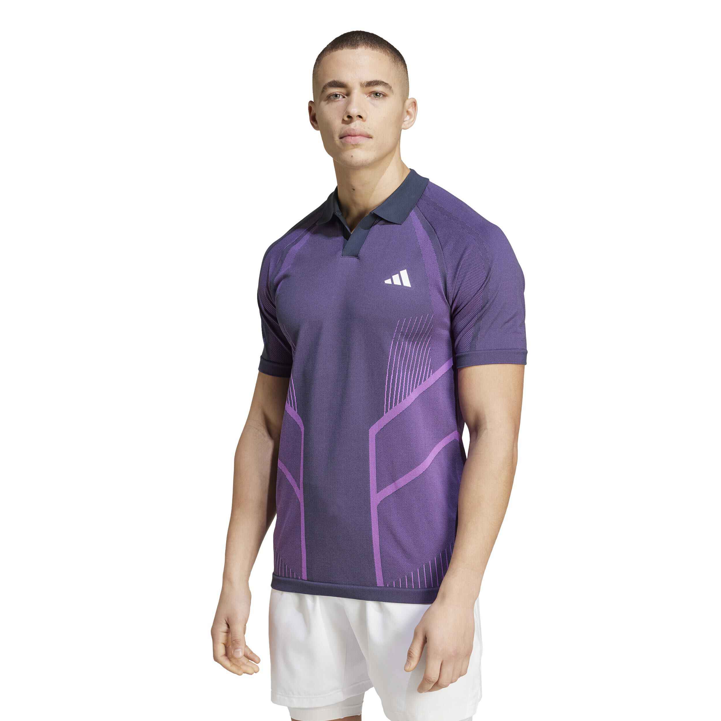 Buy adidas Seamless Pro Polo Heren Paars Berry online Tennis Point NL