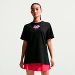 Nike T-shirt Nike Dri-Fit Slam Oversize T-shirt Dames-zwart