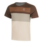 Nike Kleding Nike Court Dri-FIT Advantage Print T-shirt Heren-Bruin