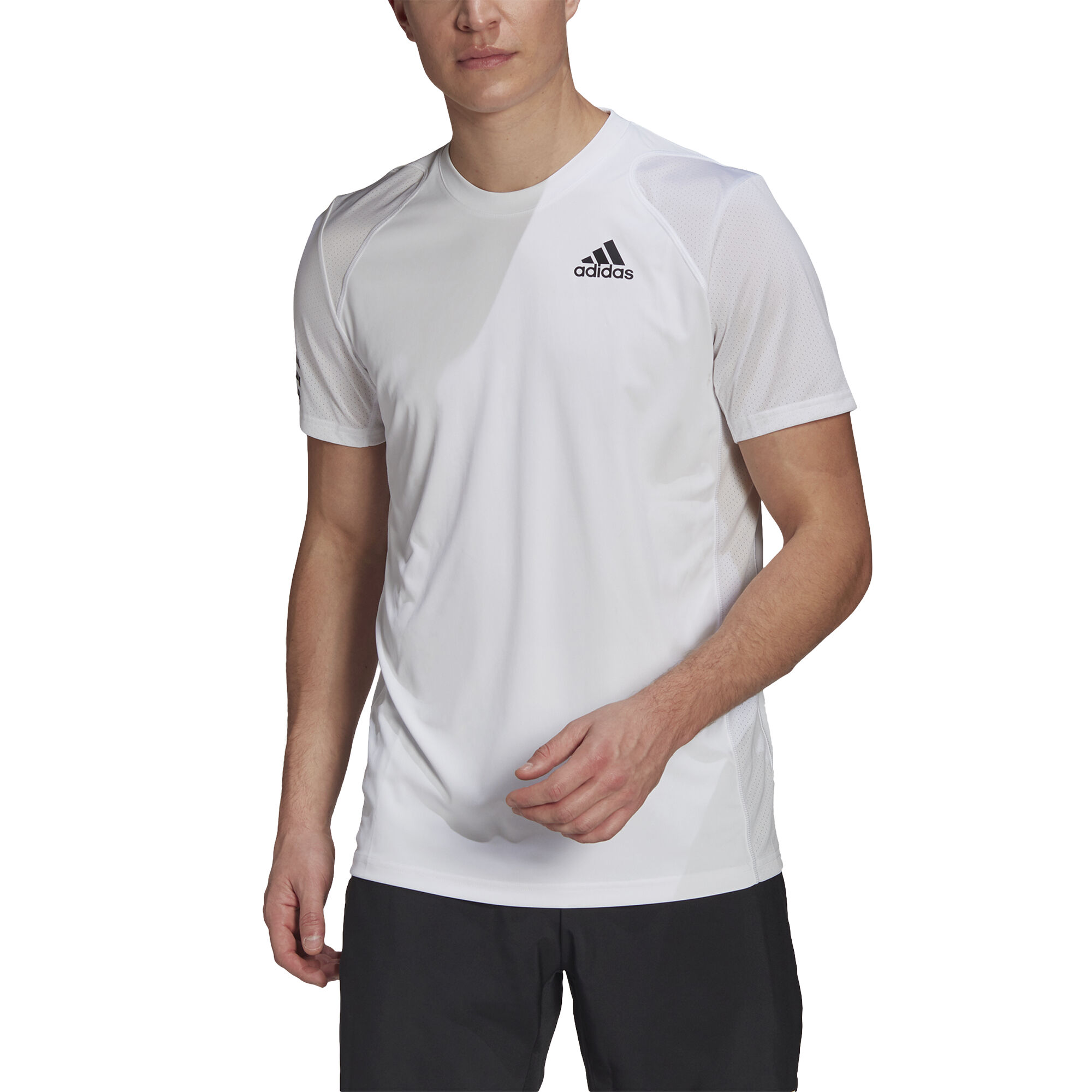 Buy adidas Club 3 Stripes T shirt Heren Wit Zwart online Tennis Point NL