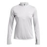 Tech Half-Zip Twist Longsleeve Dames-Grijs
