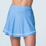 Lucky in Love Kleding Lucky in Love Linen Play Rok Dames-Blauw,Veelkleurig