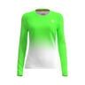 Crew Gradiant Longsleeve Meisjes-Neongroen,Wit