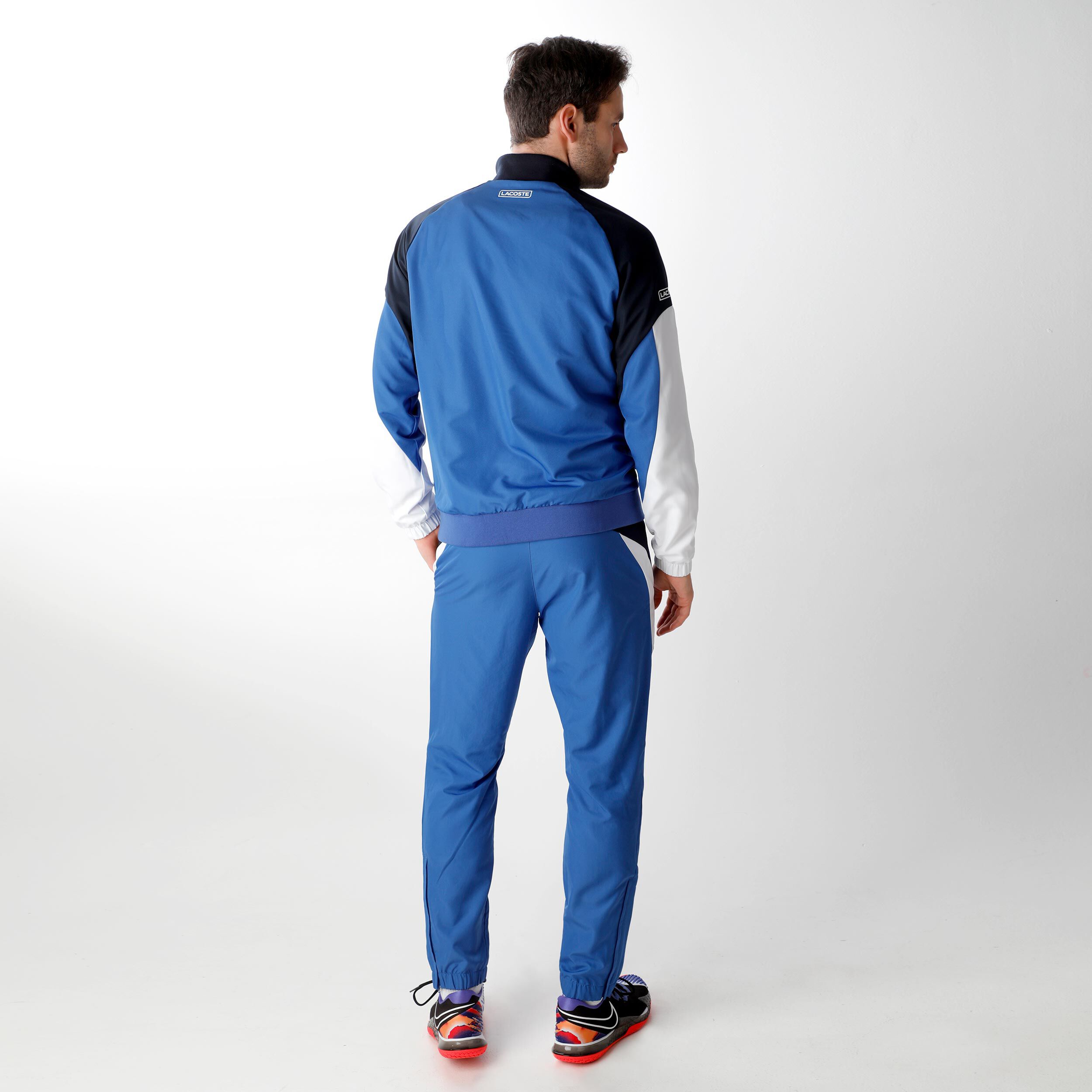 Lacoste trainingspak donkerblauw outlet