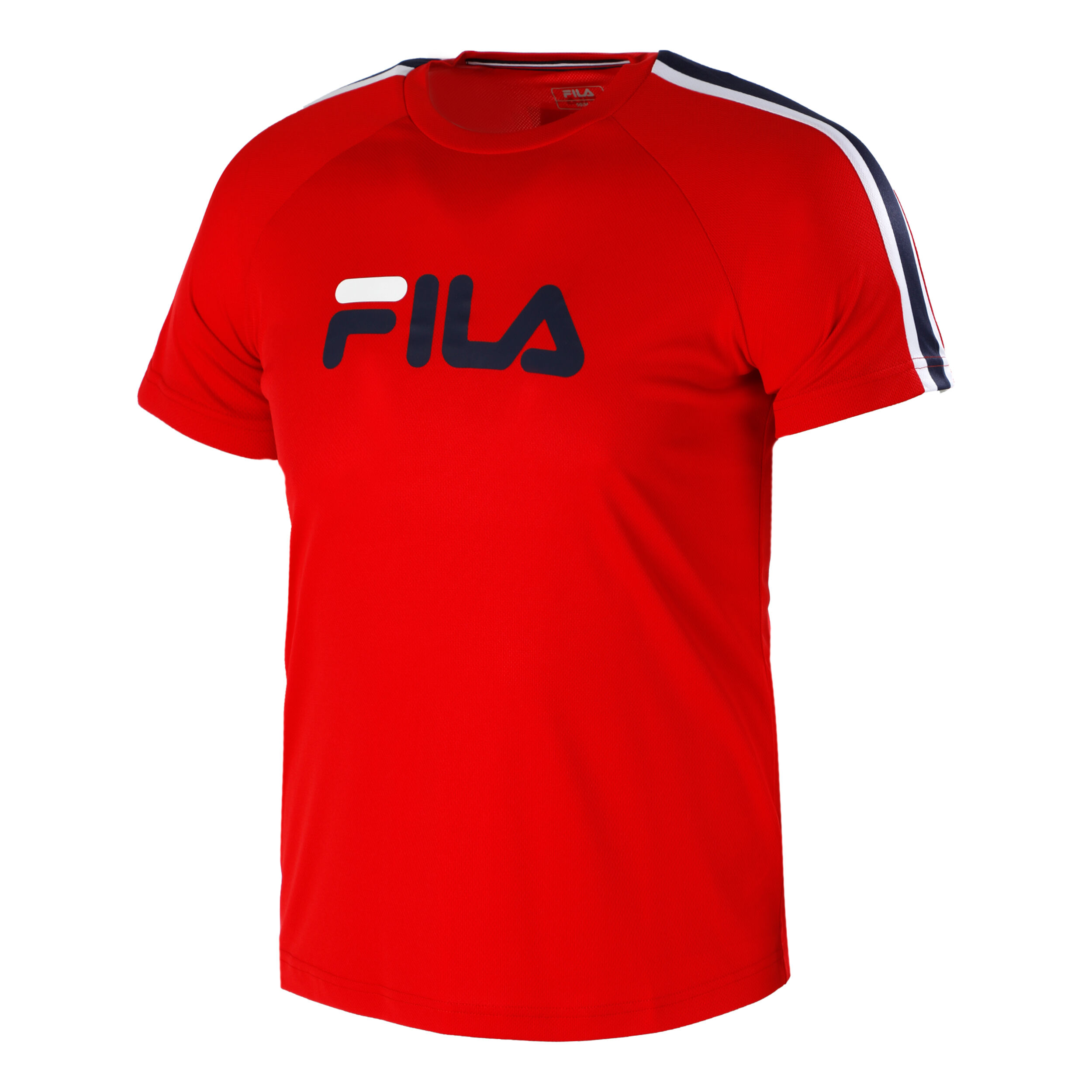 Buy Fila Linus T shirt Heren Rood Donkerblauw online Tennis