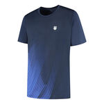 K-Swiss T-shirt K-Swiss KS AP HYPERCOURT PRINT CREW 6 T-shirt Heren-donkerblauw