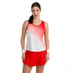 BIDI BADU Tenniskleding BIDI BADU Crew Racerback Tanktop Dames-rood, wit