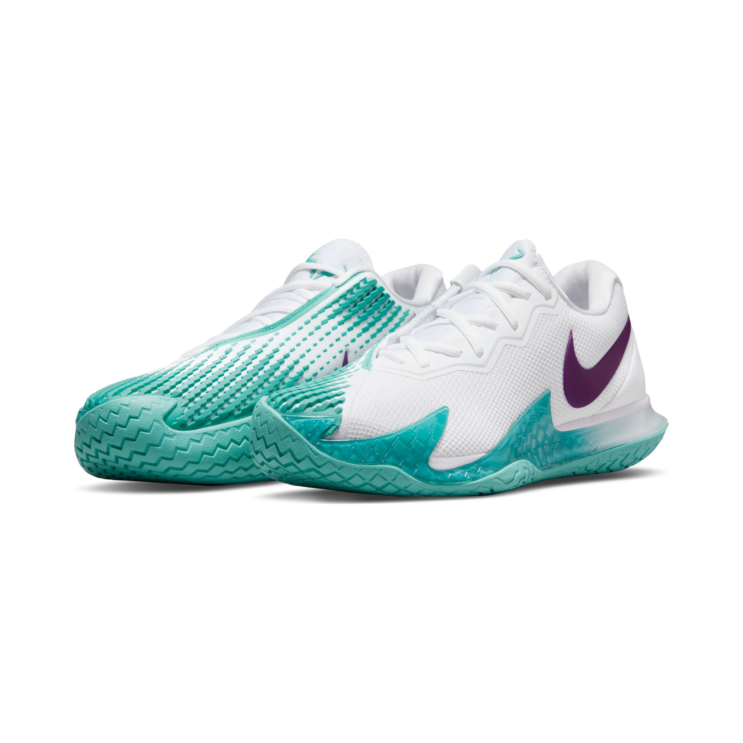 Rafael Nadal Court Vapor Zoom Cage 4 Allcourt Schoen Heren Wit Groen