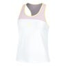 Mind Racerback Tanktop Dames-Wit,Mauve