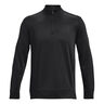 Quarter Half-Zip Longsleeve Heren-Zwart