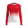 Crew Gradiant Longsleeve Meisjes-Rood,Wit