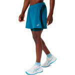 ASICS Kleding ASICS Road 2in1 5in Hardloopshorts Heren-turkoois, turkoois