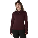 ASICS Kleding ASICS Road Winter Seamless Hardloopshirt Dames - donkerrood, 