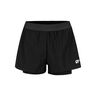Teamline 2in1 Shorts Dames - zwart