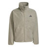Fleece Full-Zip Trainingsjack Heren - beige, 