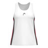 Club 25 Tech Tanktop Dames-Wit,Rood