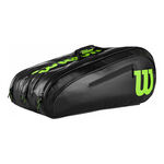 Wilson Tennistassen Wilson Elite Rackettas 15 Stuks Special Edition-Zwart,Limoen