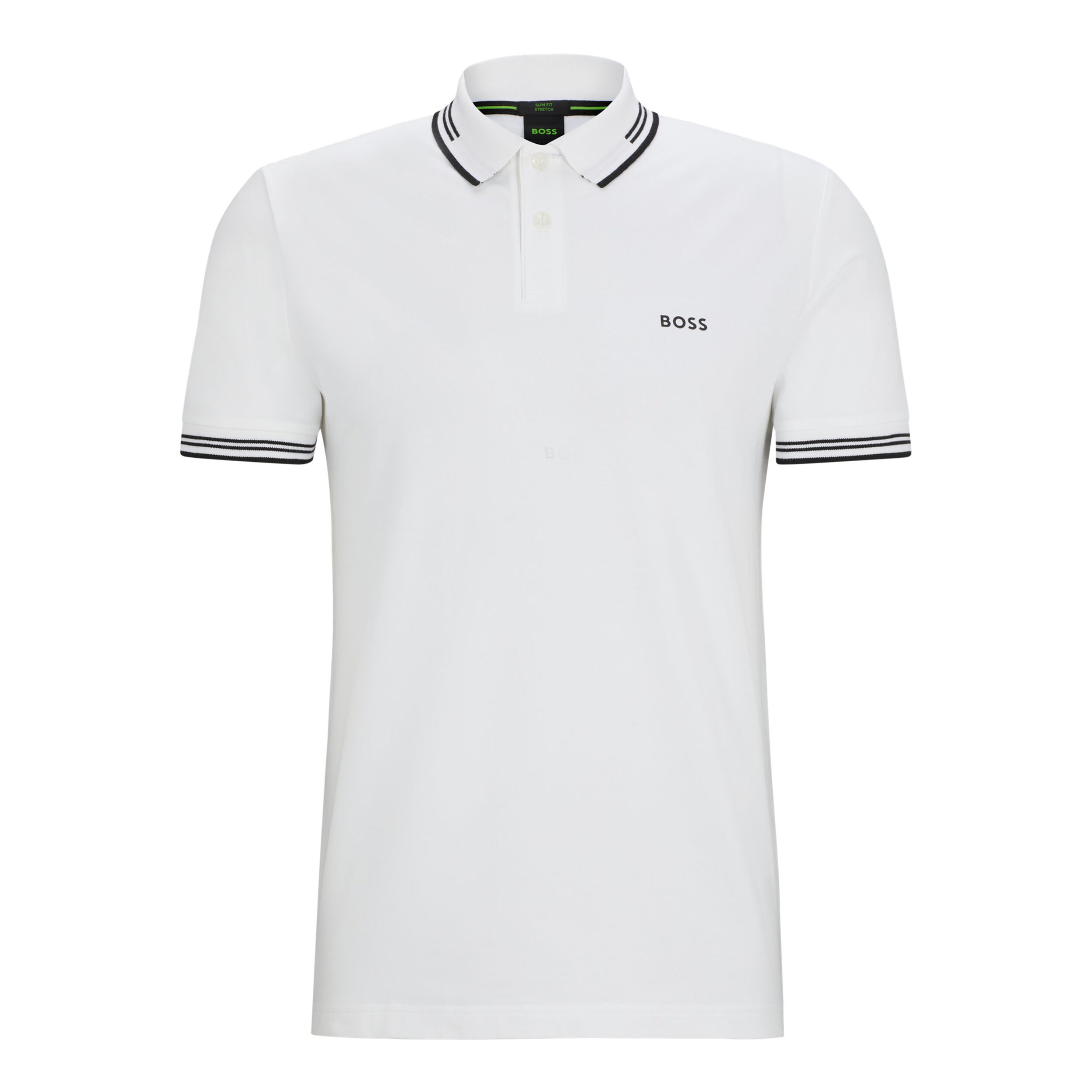 Buy BOSS Paul Slim Fit Polo Heren Wit online Tennis Point NL