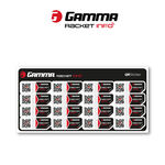 Gamma Toebehoren voor rackets Gamma Gamma Racket Info Internationale Version String Sticker Verpakking 16 Stuks-Zwart