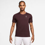 Nike Kleding Nike Court Dri-FIT Advantage T-shirt Heren - donkerrood, wit