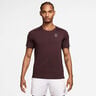 Court Dri-FIT Advantage T-shirt Heren - donkerrood, wit