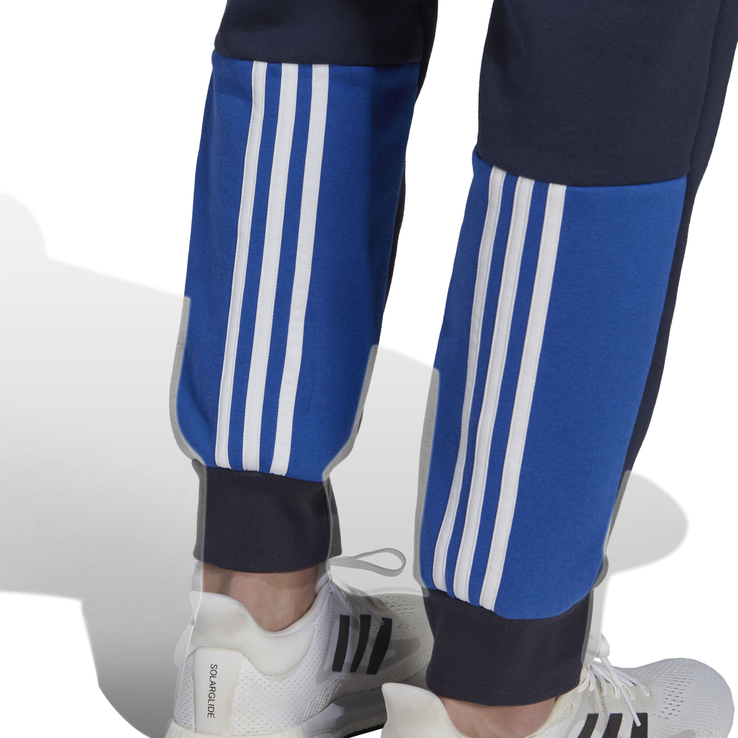 Fleece Color Block Trainingspak Heren Blauw