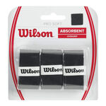 Wilson Overgrips Wilson Soft Overgrip Verpakking 3 Stuks-Zwart