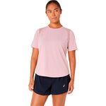 ASICS Hardloopshirt ASICS Road Hardloopshirt Dames-roze