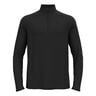 Essential 1/2 Zip Longsleeve Heren-Zwart