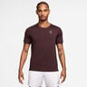 Court Dri-FIT Advantage T-shirt Heren - donkerrood, wit