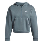 Under Armour Kleding Under Armour Rival Fleece  Piped Half-Zip Sweatshirt Dames-wit