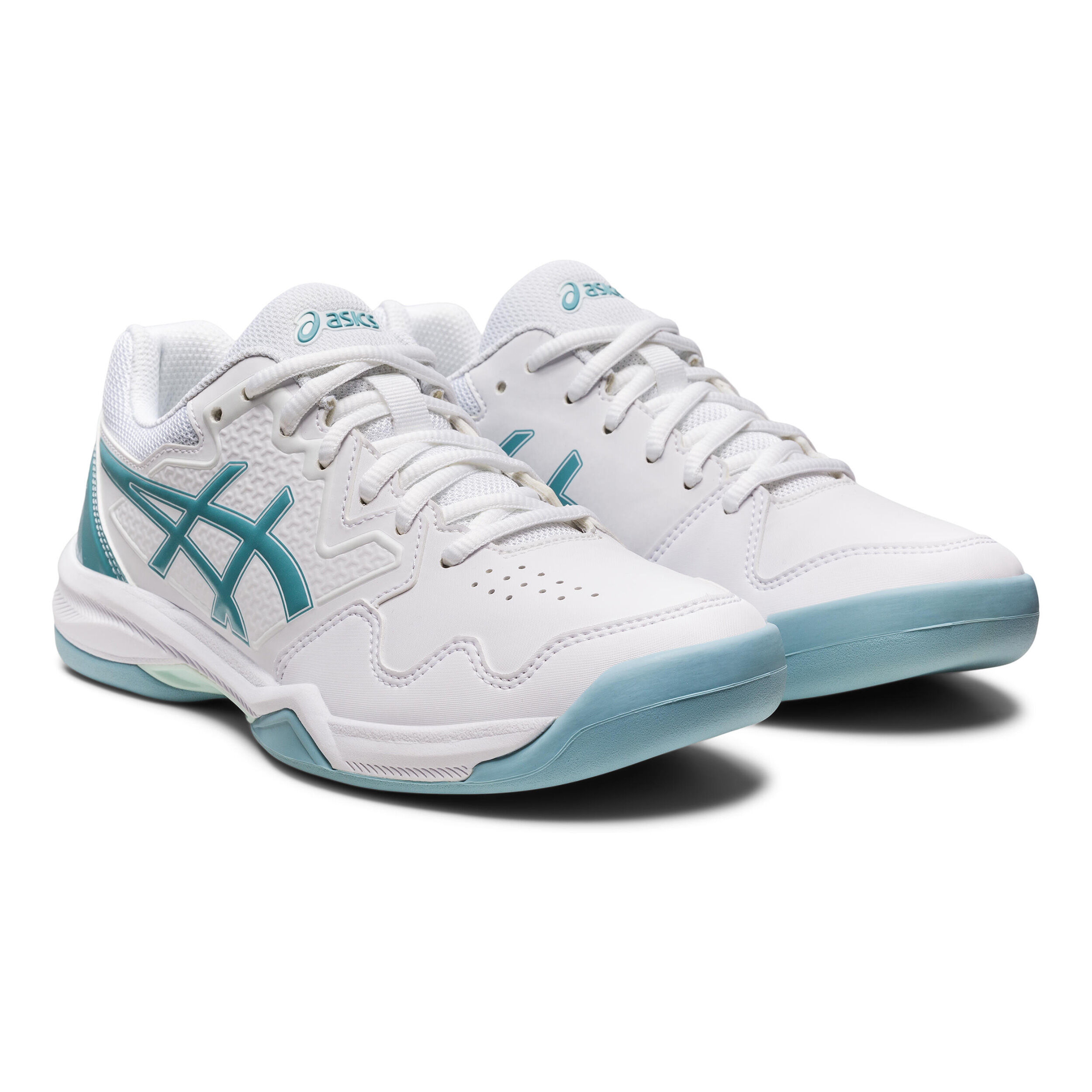 Buy ASICS Gel Dedicate 7 Tennisschoen Tapijt Dames Wit Turkoois online Tennis Point NL
