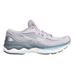 Mizuno Hardloopschoenen Mizuno Wave Skyrise 4 Neutrale Schoen Dames-Grijs,Wit