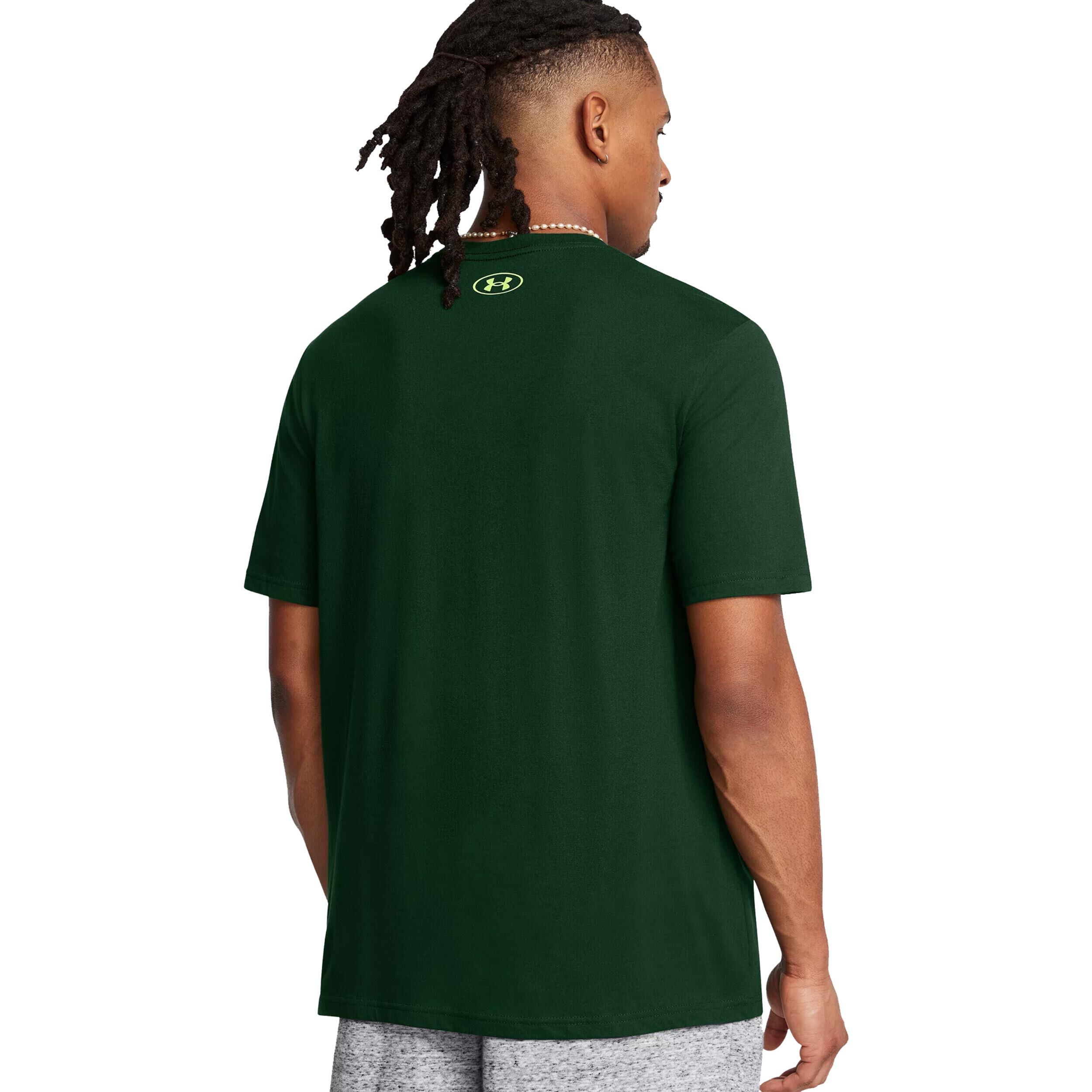 Donkergroen shirt heren top