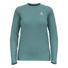 Essential Seamless Crew Neck Longsleeve Dames-Turkoois