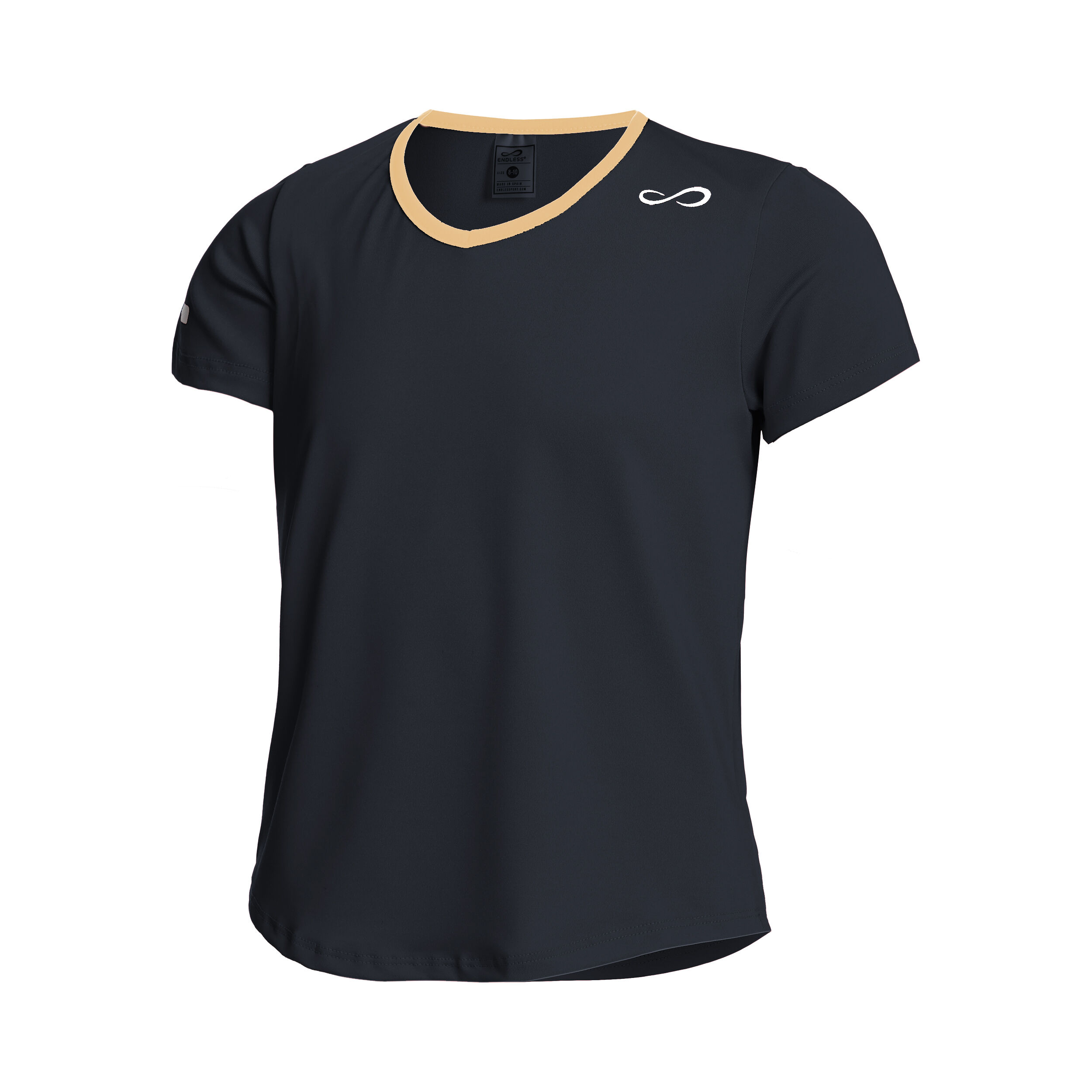 Zwart t shirt meisjes top