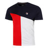 Christian T-shirt Heren-Donkerblauw,Rood